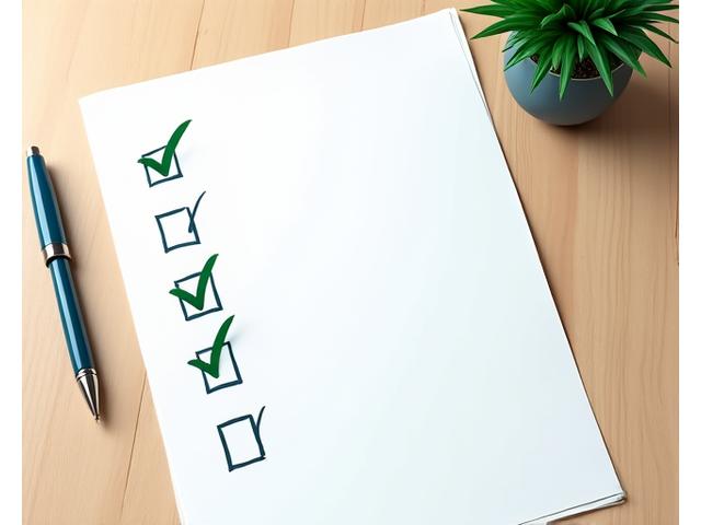 An illustrative checklist for grant eligibility with green checkmarks and clear criteria, representing pre-qualification and self-assessment tools.