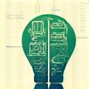 Icon representing innovation and technology development